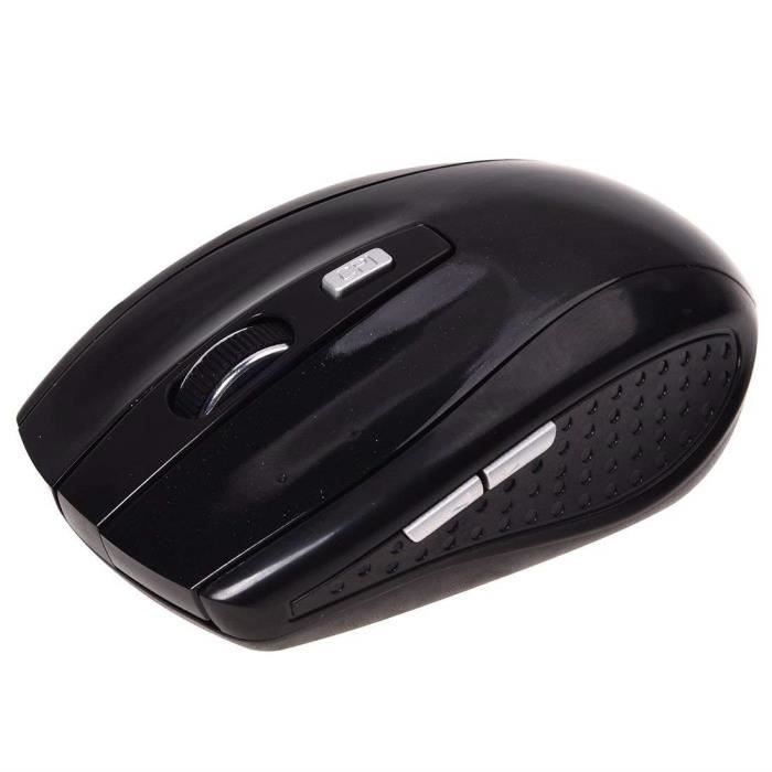 Portable Souris optique optique de souris USB Souris optique sans fil pour ordinateur portable HP Dell Black