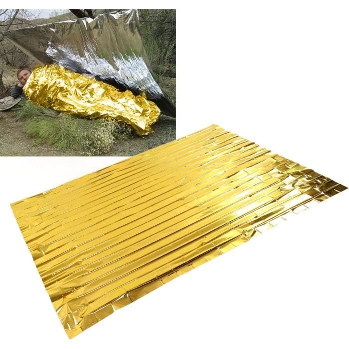 Couverture d'urgence/de survie en Mylar, 132cm x 213cm