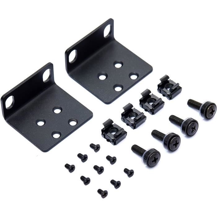 Kit Montage Rack 19" Universel - Support Réglable 13-35mm | Compatible Netgear, Cisco, HP