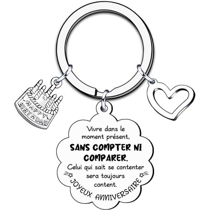 Cadeau Femme 40 50 60 Ans Porte Clef Anniversaire Cadeau Homme 40 50 60 ...