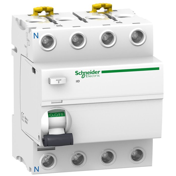 A9r41440 Interrupteur Différentiel Tétrapolaire Schneider 4p 40a 30ma - Type Ac - 4 Modules Bornes Alignées Acti9 Iid A9r41440 Interrupteur Différentiel Tétrapolaire Schneider 4p 40a 30ma - Type Ac - 4 Modules Bornes Alignées Acti9 Iid