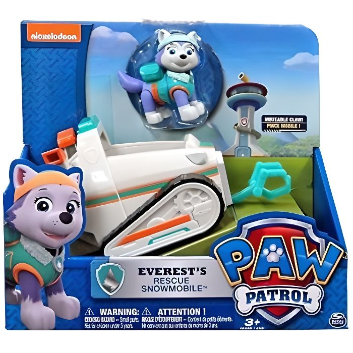 Véhicule et figurine Everest de Pat Patrouille - Marque SPIN MASTER - Pour  enfant de 3 ans et plus - Cdiscount Jeux - Jouets