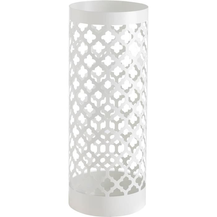 Porte-parapluie Métal Style Campagne – Blanc, 72 Cm, Neuf – Palazzo INT