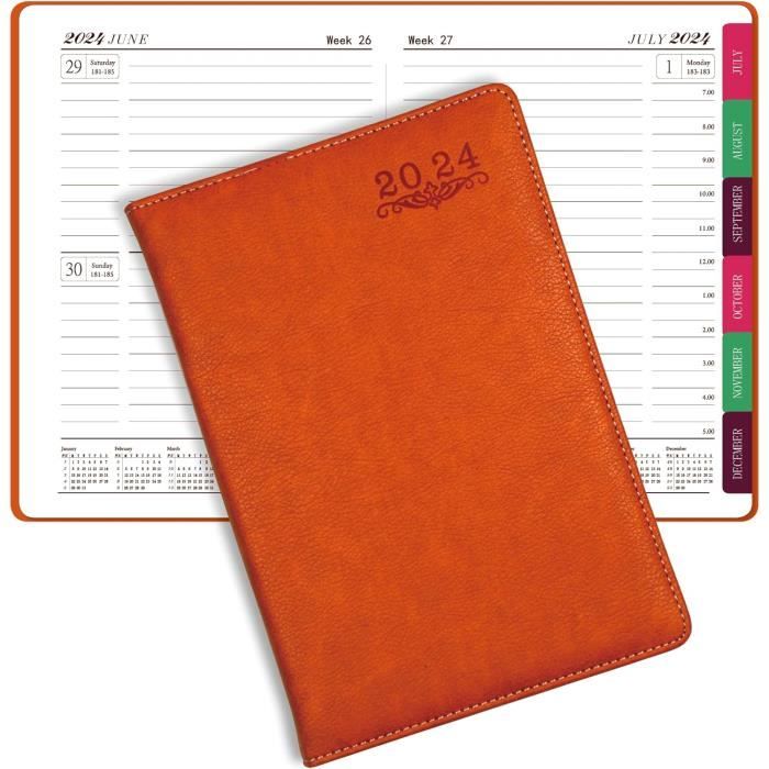 COLAND Agenda Journalier 2024 -A5 Agenda Scolaire 21.3 * 14.5cm ...
