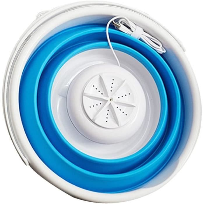 Mini Machine à Laver Pliable TRAHOO Capacité 3,5 kg Blanc