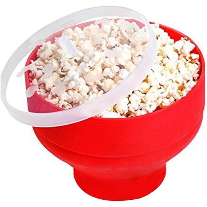 Popcorn En Silicone Compatible Micro-Ondes, Sans Bpa, Bol Pliable Pour