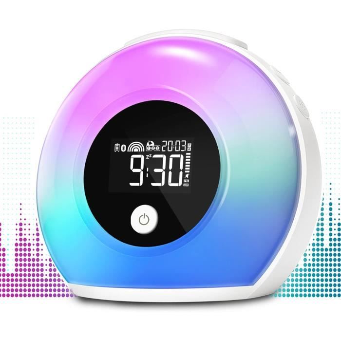 Réveil numérique pour enfants, lampe de réveil LED pour chambre à Réveil numérique pour enfants, lampe de réveil LED pour chambre à