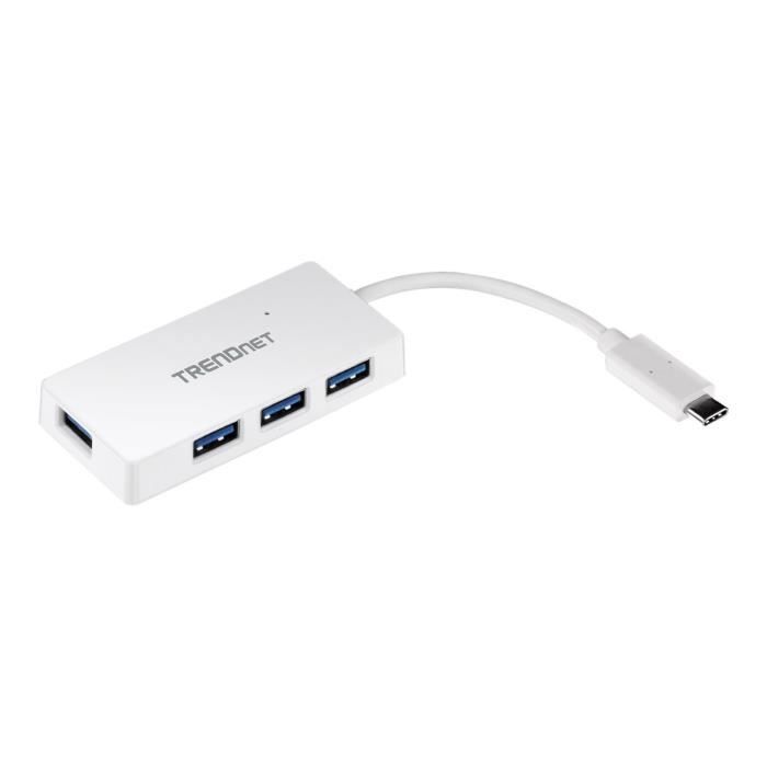 TRENDNET Hub USB - USB Type C - Externe - 4 Total USB Port(s) - 4 USB 3.0 Port(s)