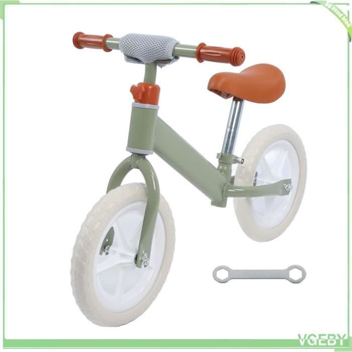 AIYAPLAY - Draisienne enfant selle réglable roues EVA charge max. reco. 25 Kg acier crème
