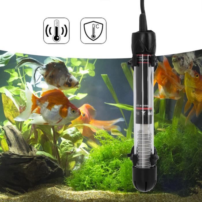 Comparer les prix de NOUVEAU Chauffe-eau aquarium submersible pour aquarium poissons 220-240V(50W) YESMAE FR