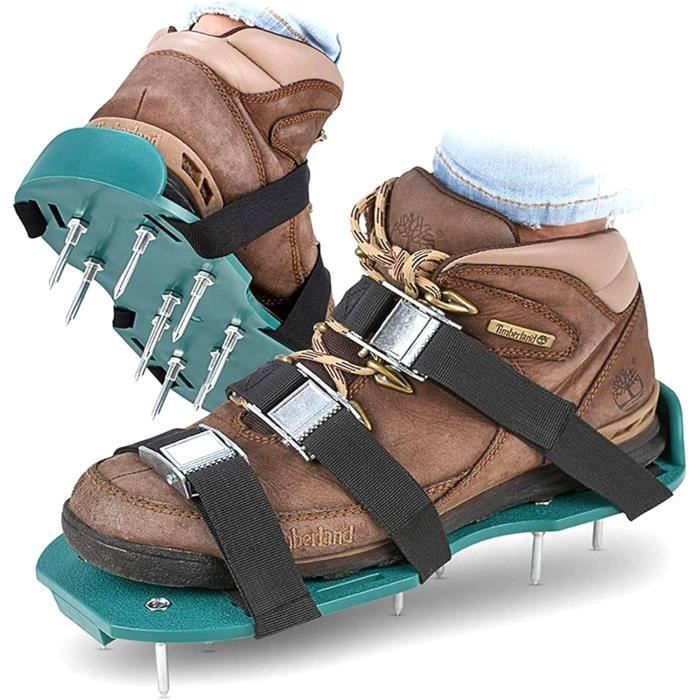 Chaussure Pour Aérer Le Gazon Gunite Chaussures à Pointes Avec Pointes 4,2 Cm, Revitalisant Et Aerateur Pelouse
