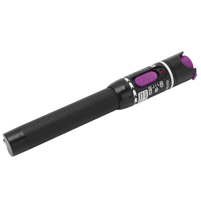 Localisateur Visuel De Défauts Fibre Optique 80 MW – Stylo Testeur FTTH Avec Adaptateur FC-LC, 10-80 Km