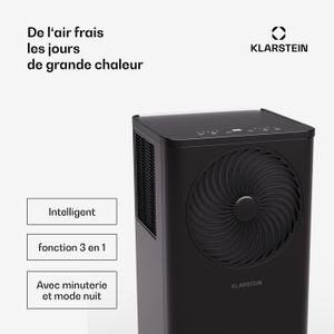 Climatiseur Mobile Klarstein 5 En 1 - 12000 BTU, Silencieux, Purificateur Et Déshumidificateur