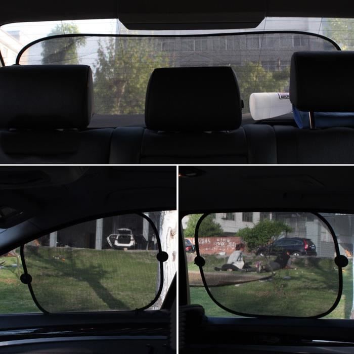Pare-Soleil Fenêtres Voitures,Ventouse Rideau Enrouleur Rétractable Fenêtre  Pare-Brise Avant Arrière Bloqueur Pare-Soleil pour Plupart Voitures  (50x125cm) : : Auto et Moto