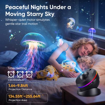 Projecteur Ciel Etoile Galaxie, Planétarium Projecteur 13 En 1 Veilleuse Galaxy Projector Avec Rotation A 360 Projection Constellation Hd 4k 76796207