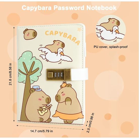 Carnet de notes - YOSOO - Journal intime mignon - Couverture en cuir PU Carnet de notes - YOSOO - Journal intime mignon - Couverture en cuir PU