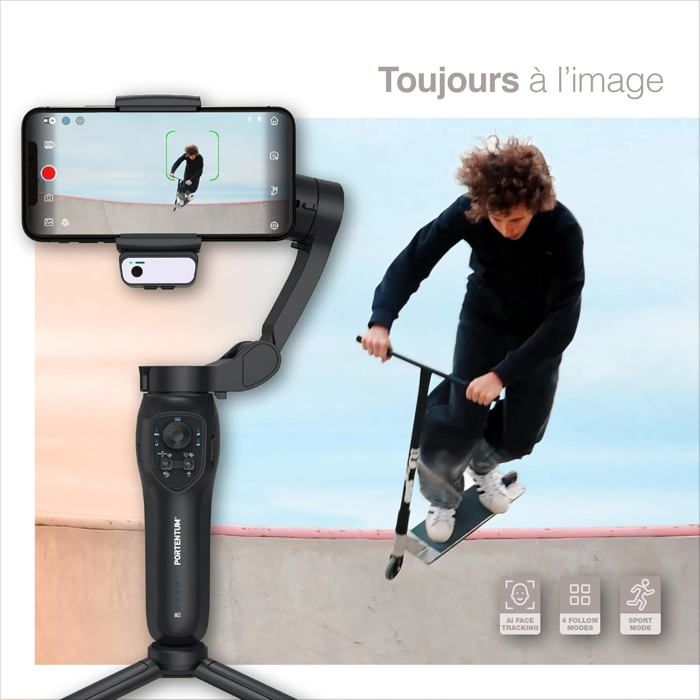 Trépied Stabilisateur Bluetooth Pour Smartphone - Pliable Avec Télécommande