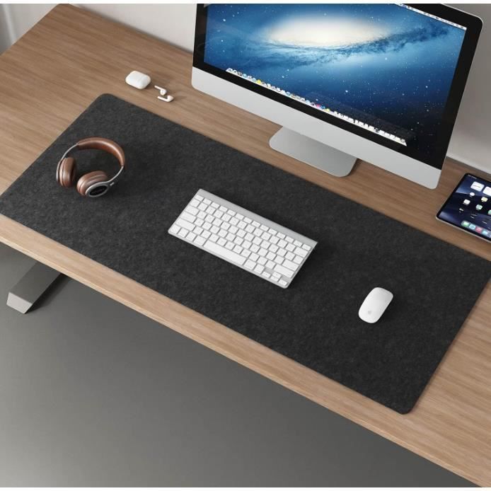Tapis De Souris Bureau CNZXCO - 120x60 Cm - Cuir PU Vert Menthe - Imperméable Et Antidérapant