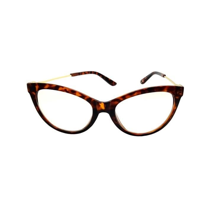 LUNETTES VUE FEMME MARRON CATHY IL CHAT PAPILLON DOREES FINE SANS CORRECTION OR Achat Vente lunettes de vue LUNETTES VUE FEMME MARRON C Cdiscoun