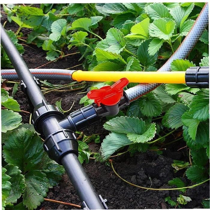 4 Raccords D'arrosage Avec Vanne De Réglage - Pour Tuyau 1/2 Pouce (16mm), Simples Et Doubles