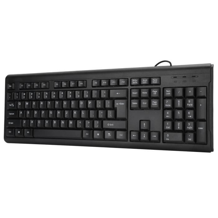 Definition Clavier Informatique Clavier Filaire USB - GOTOTOP - T15 - Ergonomique - Plug and Play ...