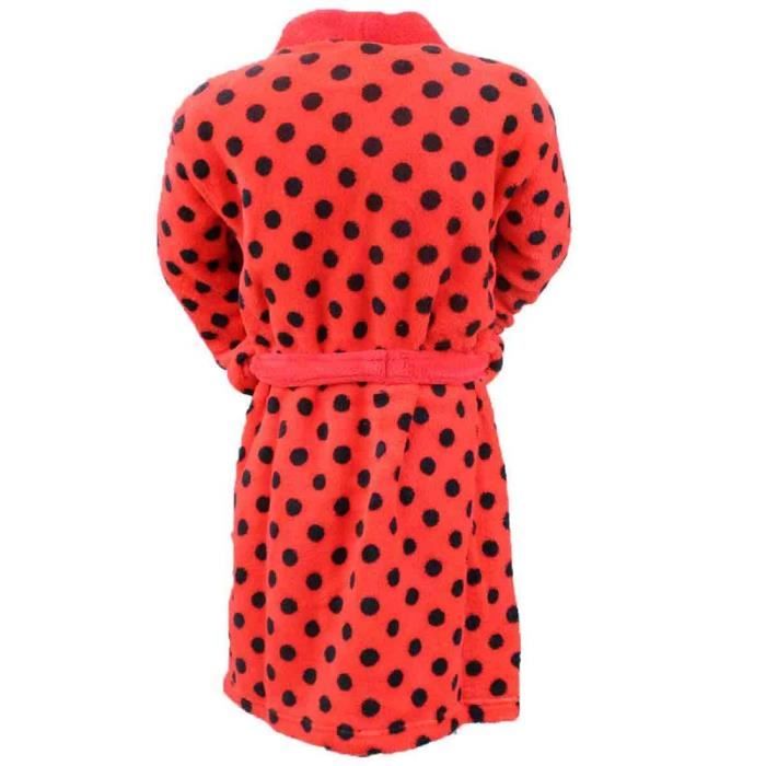 Peignoir Miraculous Ladybug 6 ans robe de chambre enfant rouge Cdiscount Jardin
