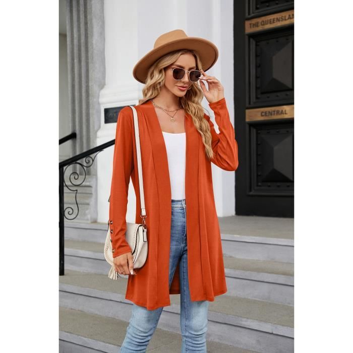 Gilet femme orange hotsell