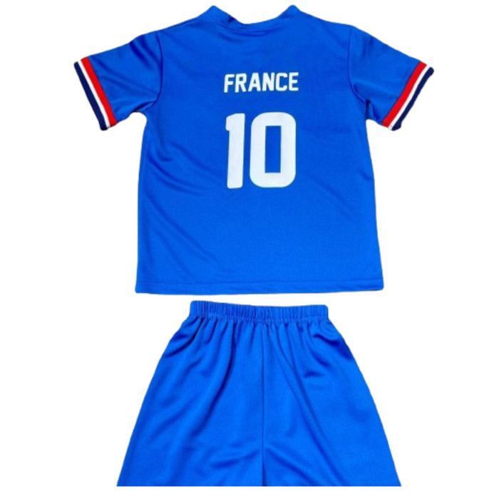 Ensemble de football maillot et short France enfant Bleu