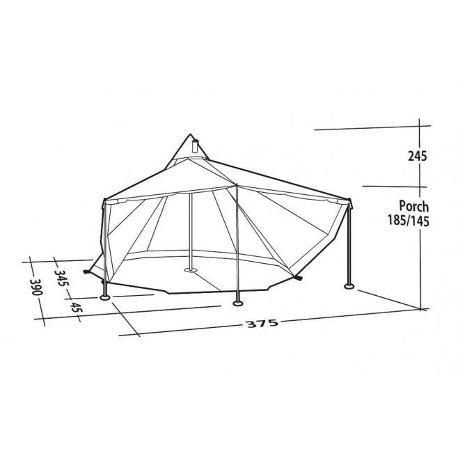 La tente tipi Robens Chinook Ursa S est une tente polycoton pouvant  accueillir jusqu'à 6 personnes. - Cdiscount Sport