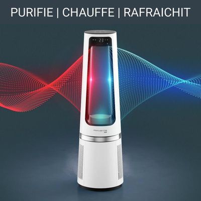 Ventilateur Sans Pales Avec Purificateur D'Air, Ventilateur Tour Avec Télécommande, Silencieux