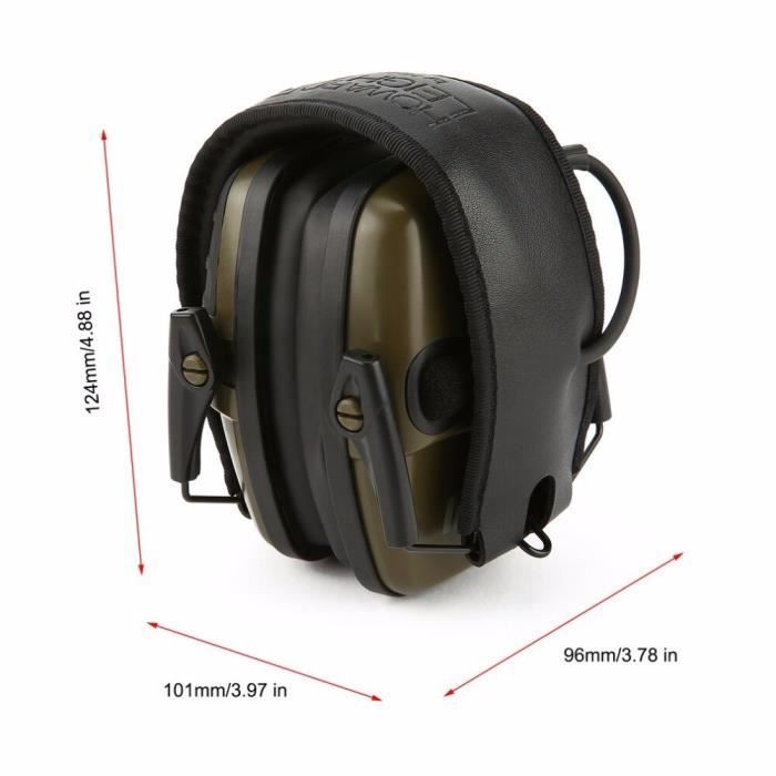 Hearangel Casque Tactique Réduction du Bruit Électronique Prise de Son, avec Coussinets d'oreilles en Gel et Ken 2 Broches pour Airsoft Sports (Tan Hearangel Casque Tactique Réduction du Bruit Électronique Prise de Son, avec Coussinets d'oreilles en Gel et Ken 2 Broches pour Airsoft Sports (Tan