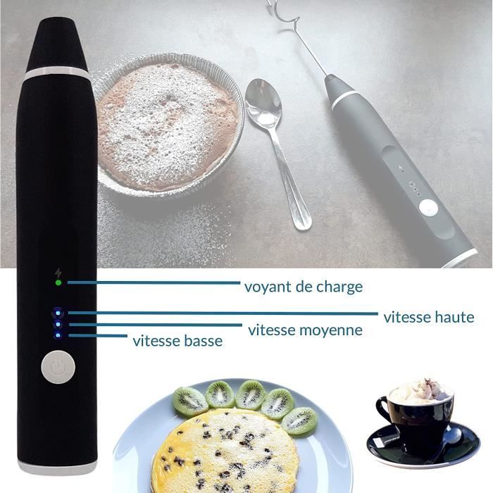 Mousseur à lait fouet électrique, batteur à œufs rechargeable USB pour  Matcha Chocolat chaud pour Cappuccino Frappe Matcha[566] - Cdiscount  Electroménager