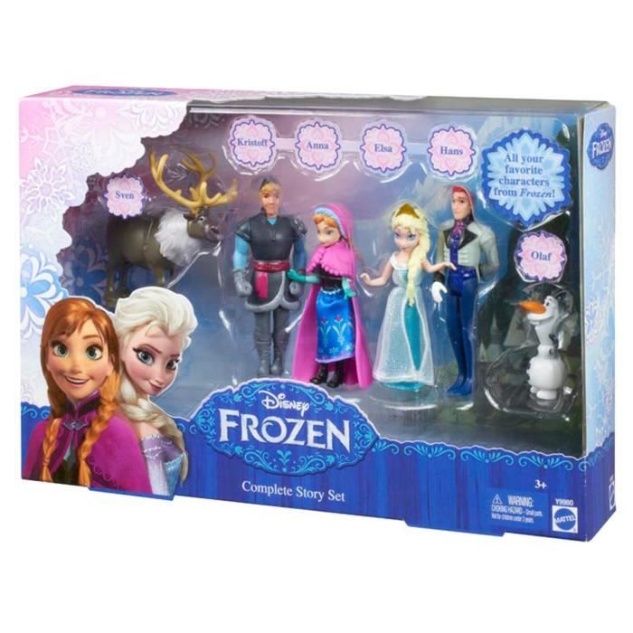 Disney Princesses - La Reine des Neiges - Y9980 - Poupée Mannequin - Pack  Personnages Frozen