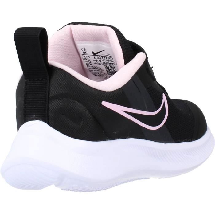 Basket Fille Nike 111264 Noir Semelle Gomme Lacets Noir