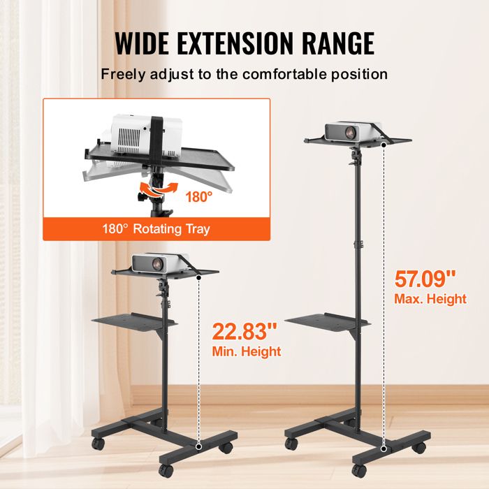 Support vidéoprojecteur plafond, bras de 220 mm, platine - Achat/Vente