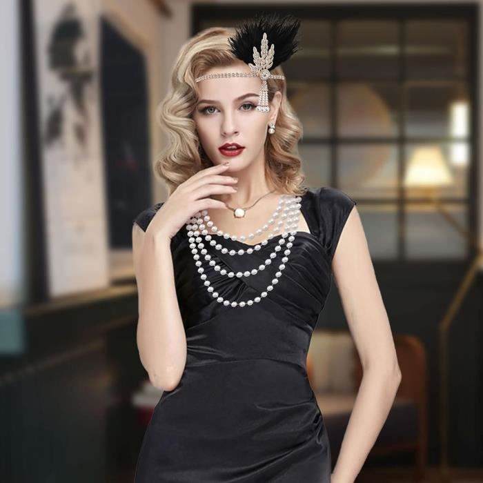 Costume Gatsby Girl Annees 20 - Multicouleur - Femme - Adulte - Blanc - A  partir de 3 ans - Cdiscount Jeux - Jouets