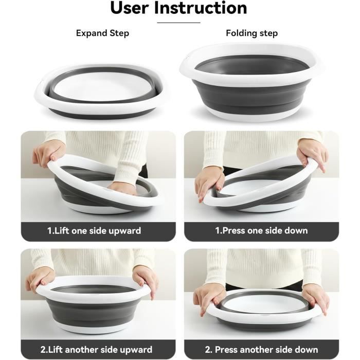 Bassine pliable,bassine Retractable,Bassin pliable en silicone,avec Bassine pliable,bassine Retractable,Bassin pliable en silicone,avec