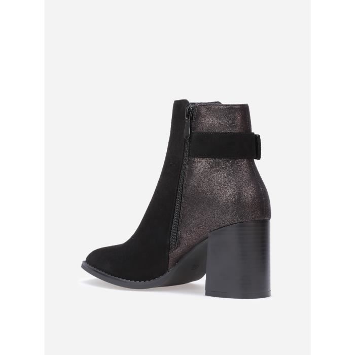 Bottines talon paillettes sales
