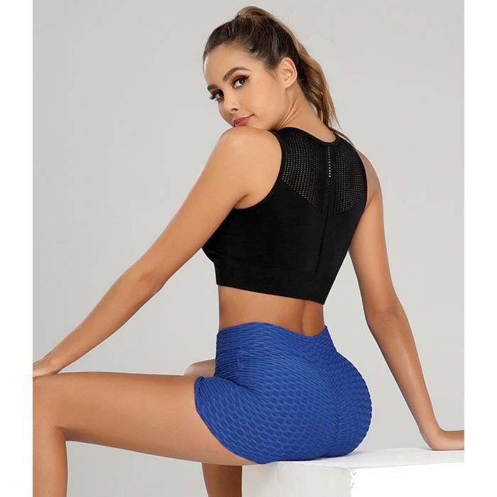 Minetom Femme Short de Sport Casual Yoga Mode Plage avec Bords Colorés  Haute Taille Élastique Shorts Plage Volleyball Pour Fille Rouge - Cdiscount  Prêt-à-Porter