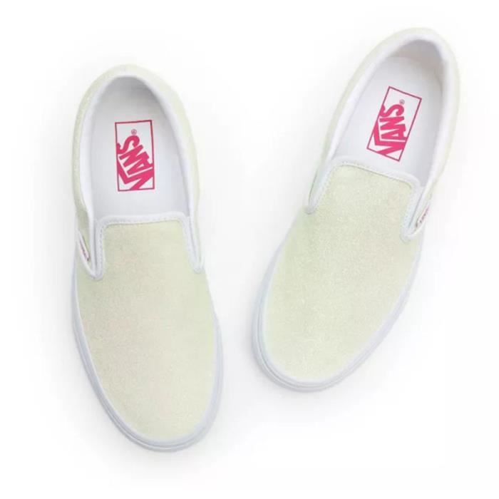 Chaussures Vans UV Glitter Classic Slip On Mixte Jaune Tige