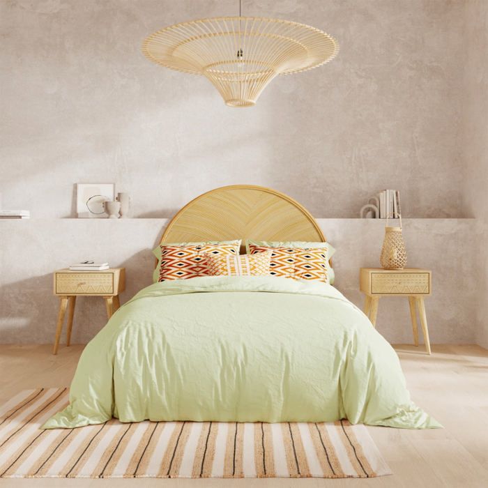 Tête De Lit 140 Cm En Rotin - Décoration Bohème Chic Rendez Vous Déco