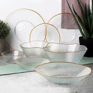 Set 2 boluri, Paşabahçe-Estrella, sticlă, 28 cm, transparent