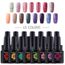 Kit Vernis Semi Permanent Glitter 15 Pcs Nail Art Soak Off Uvled Gel Nail Polish