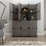 Langria Armoire 12 Cubes Etageres Plastique Meuble De Rangement De
