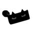 Trousse En Peluche Forme Tete De Chat Avec Cils Brodes Noir Cdiscount Bagagerie Maroquinerie