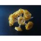 Bouquet De Fleurs Jaunes Avec Tiges Blanches X 12