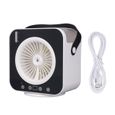 Climatiseur Portable – XVX – 3 Vitesses, Brumisateur 520ml, LED, USB – Pour Bureau, Chambre – Blanc