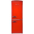 Réfrigérateur combiné - FRIGELUX - CB255RRA++ - Rouge - 244L - Froid statique - Design vintage-0