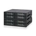 Icy Dock ToughArmor MB508SP-B Backplane cage robuste 8 baies pour SSD / HDD 2,5” SATA / SAS, pour 2 baies externe 5.25”-0