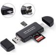 ViewTek RD320 - Lecteur Enregistreur de Carte SD & Micro SD pour Ports USB / Micro USB / USB-C USB Type C) / OTG - Lecteur externe-0
